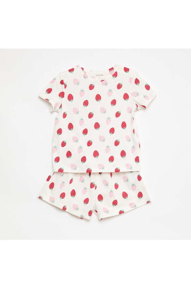 All-Over Outfit T-Shirt + Shorts WHITE