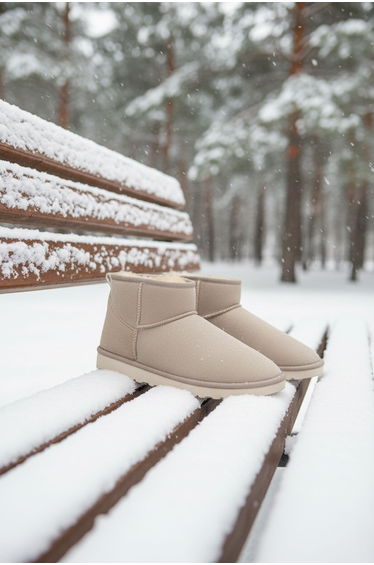 Beige Suede Women's Boots & Bootie