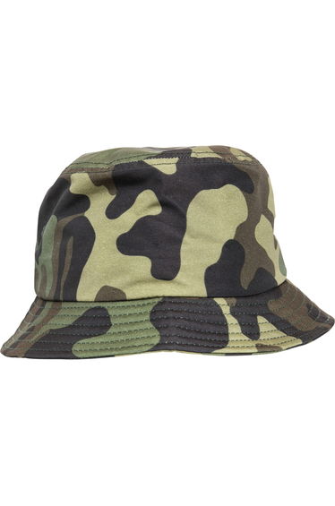 Flexfit By Yupoong Camo Bucket Hat - Green Camo