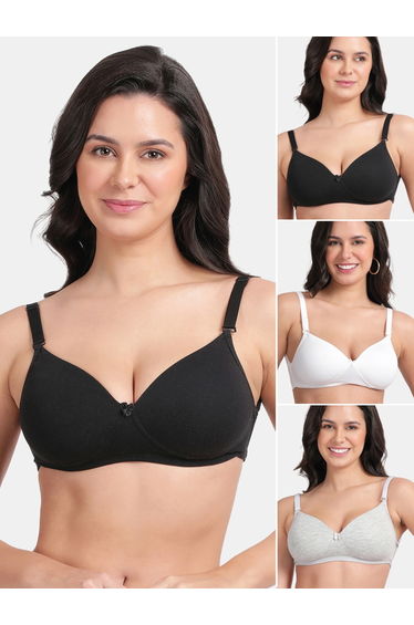 Pack of 3 - Classic Backless Padded Bra