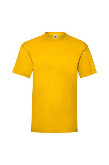 Fruit Of The Loom Mens Valueweight Short Sleeve T-Shirt - Sunflower