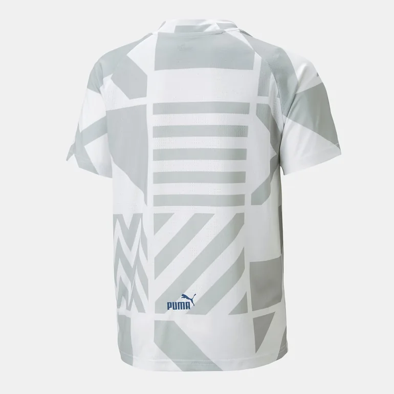 Boy's Puma Junior Olympique De Marsseille Fc Prematch Jersey in White - 1