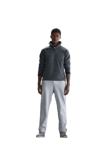 Fruit Of The Loom Mens Open Hem Jog Pants / Jogging Bottoms - Heather Grey