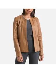 Short Nappa Leather Jacket - 1
