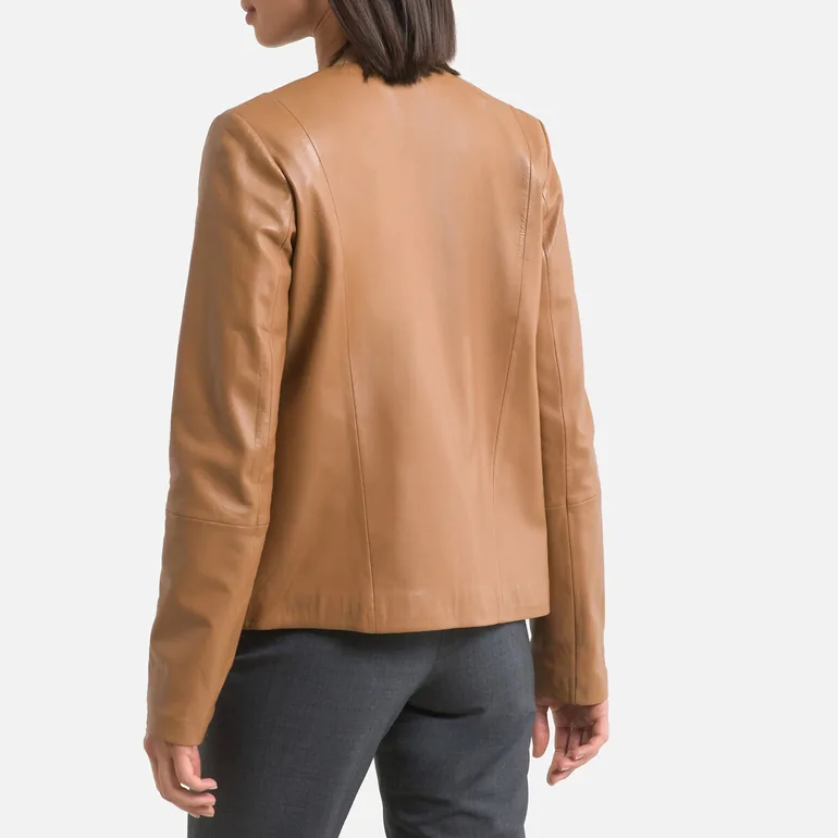 Short Nappa Leather Jacket - 3