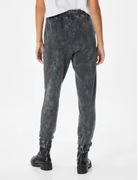 Pocket Detail Ribbed Jogger Sweatpants - 3