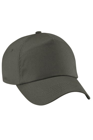 Beechfield Unisex Plain Original 5 Panel Baseball Cap - Olive