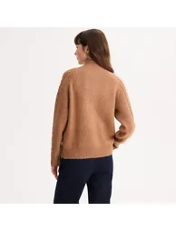 Zip-Up Cardigan in Chunky Cable Knit - 3