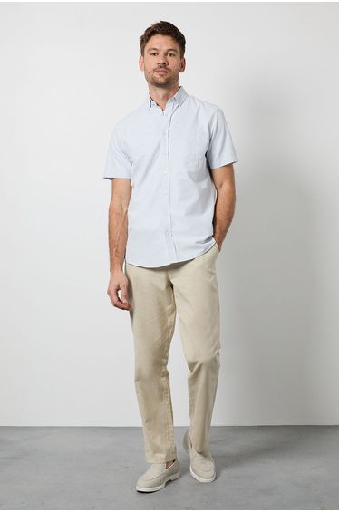 White Burgundy Heritage Check Short Sleeve