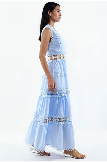 MSN Sleeveless Lace V-Neck Maxi Dress product thumbnail 2
