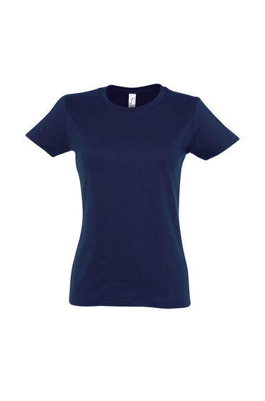 SOLS Womens/Ladies Imperial Heavy Short Sleeve T-Shirt - French Navy