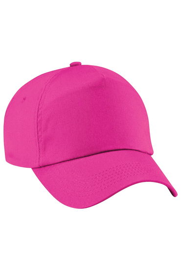 Beechfield Unisex Plain Original 5 Panel Baseball Cap - Fuchsia