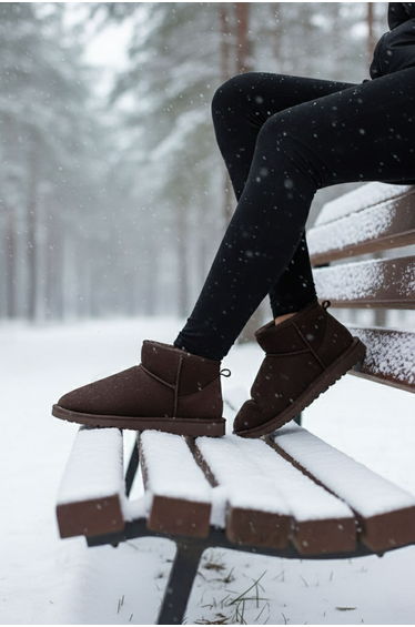 Brown Suede Women's Boots