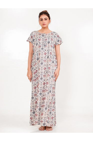 All Over Print Viscose Rayon Nightdress