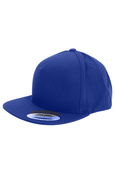 Yupoong Flexfit Unisex Plain Classic 5 Panel Snapback Cap - Royal Blue