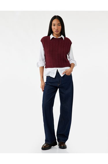 Cable Knit Vest
