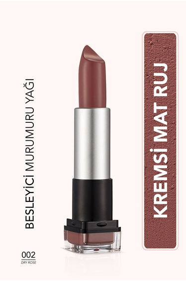 Light Textured Matte Lipstick (PINK) - Hd Weightless Matte Lipstick - 002 Dry Rose