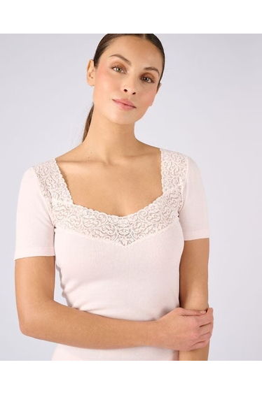 Combed Cotton T-Shirt with Short Sleeves