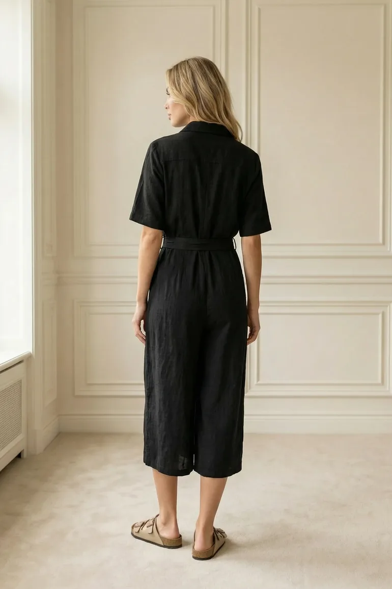 MY FASHION Belted Maxi Shirt Dress - 2