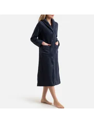 Anne Weyburn Blue Fleece Bathrobe