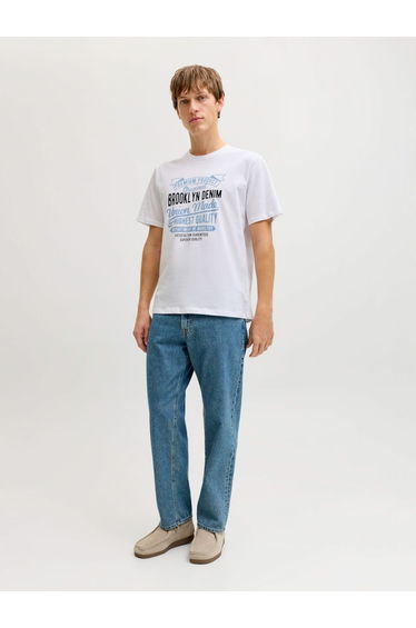 White Text Print T-Shirt