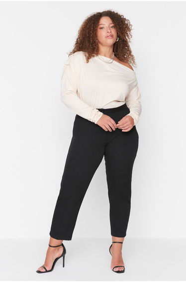 Plus Size Pants - Black - Bootcut
