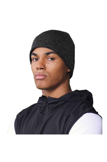 Beechfield Unisex Adult Streetlite Reflective Beanie - Black