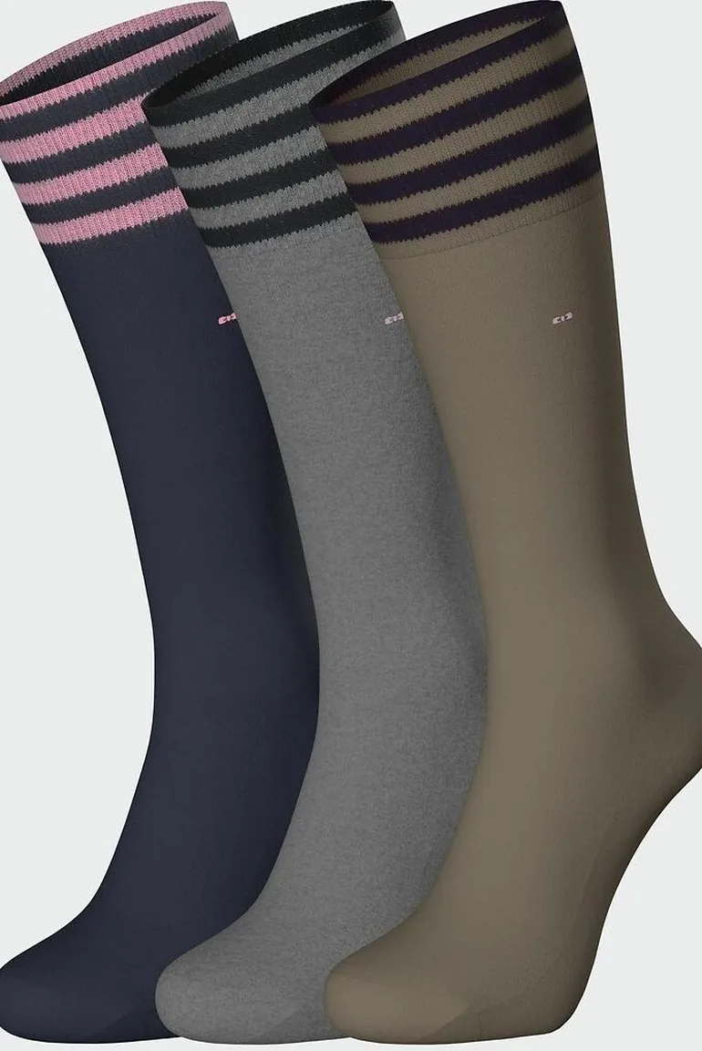 Pack of 3 Pairs of Striped Crew Socks