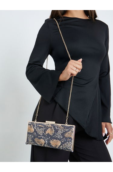 Multi-Color Leopard Print Clutch