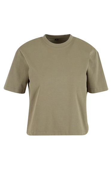 Build Your Brand Womens/Ladies Sorona Loose T-Shirt - Pale Olive