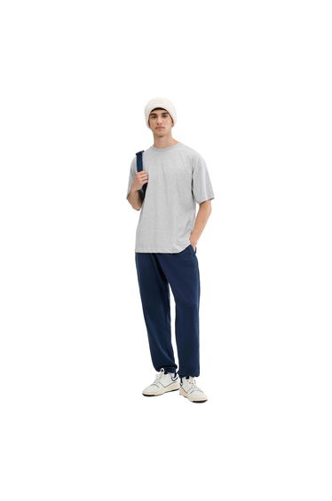 Ellesse Mens Suisio T-Shirt - Light Grey Marl