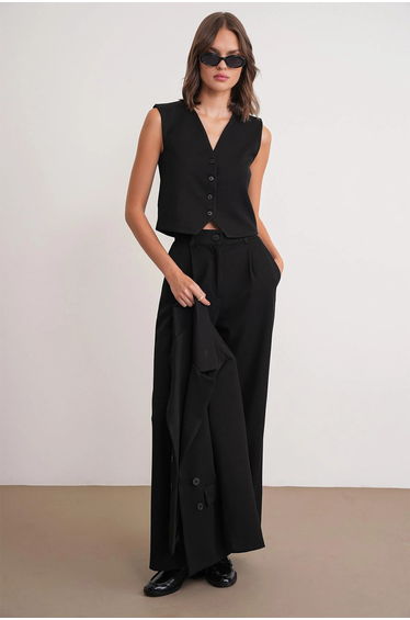 Mixray V-neck Buttoned Waistcoat