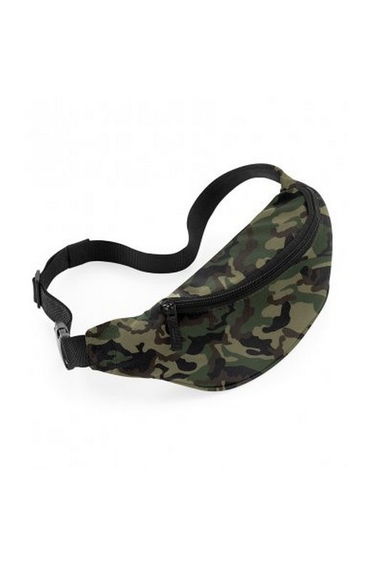 Bagbase Adjustable Belt Bag (2.5 Litres) (Pack of 2) - Jungle Camo
