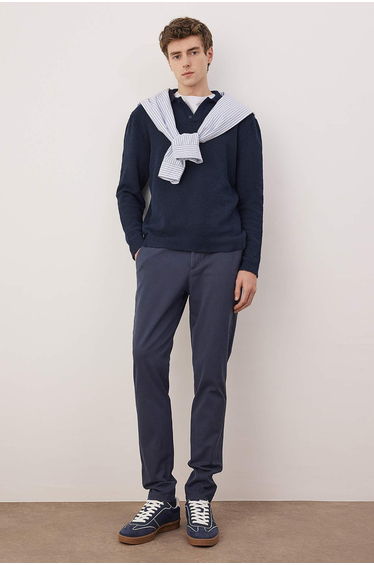 Navy Blue Men's Trousers