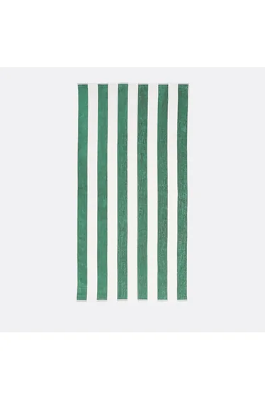 Hendaye Striped 100% Cotton Velour Beach Towel