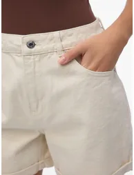 Cotton Mix Shorts with High Waist - 5