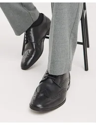 Formal Leather Brogue Wide