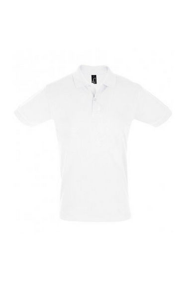 SOLS Mens Perfect Pique Short Sleeve Polo Shirt - White