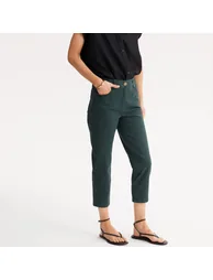Cropped Trousers in Stretch Cotton - 1