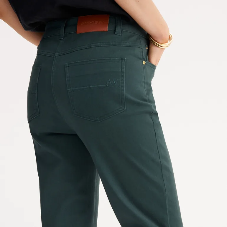 Cropped Trousers in Stretch Cotton - 3
