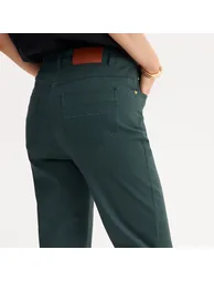 Cropped Trousers in Stretch Cotton - 3