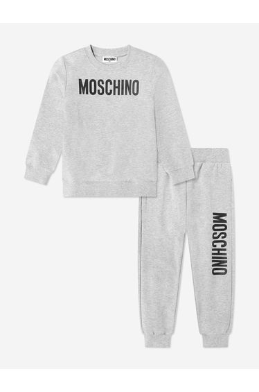 Kids Logo Tracksuit in Grey