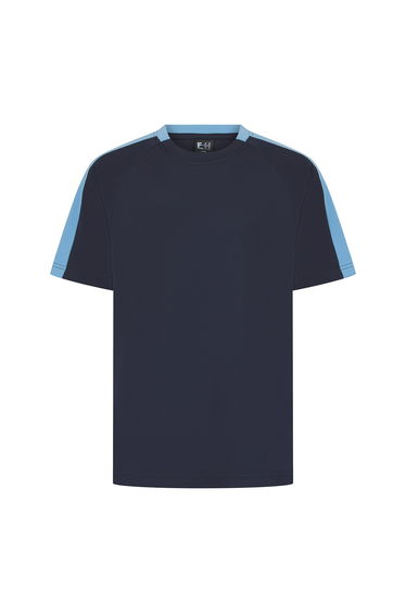 Finden & Hales Unisex Adult Team T-Shirt - Navy/Sky Blue
