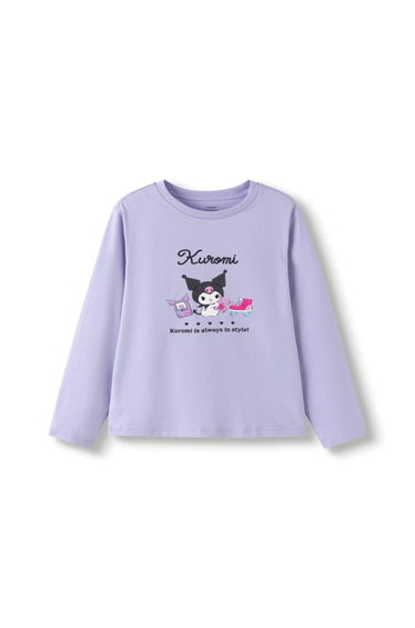Girls' Long Sleeve T Shirt With Playful Design