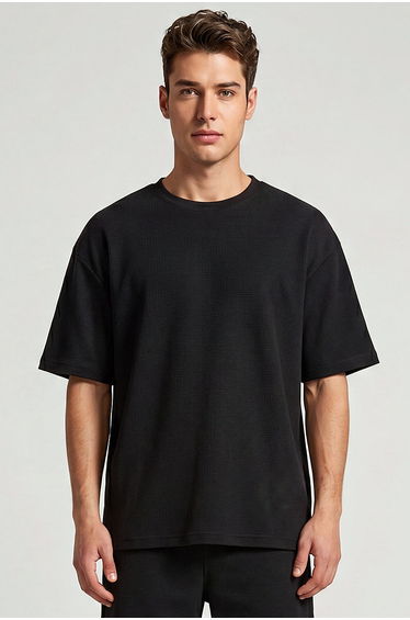 Relaxed Fit Texture T Shirt