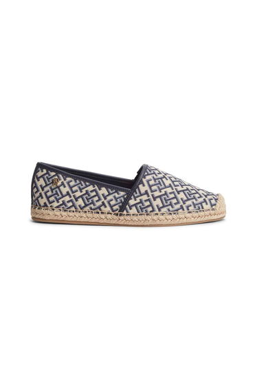 Monogram Jacquard Espadrille Navy