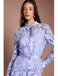 فستان قميص دانتيل - 3