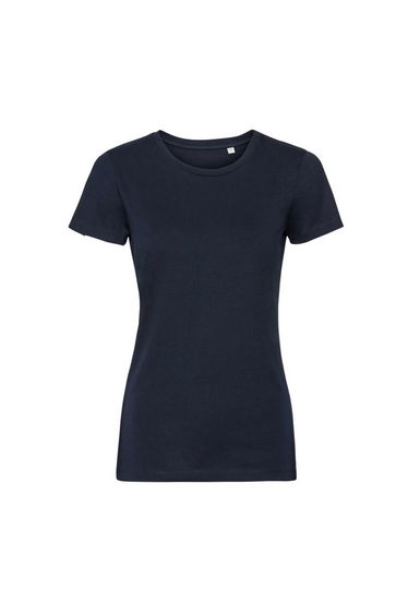 Russell Womens/Ladies Organic Short-Sleeved T-Shirt - French Navy