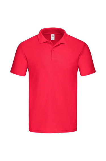 Fruit of the Loom Mens Original Polo Shirt - Red