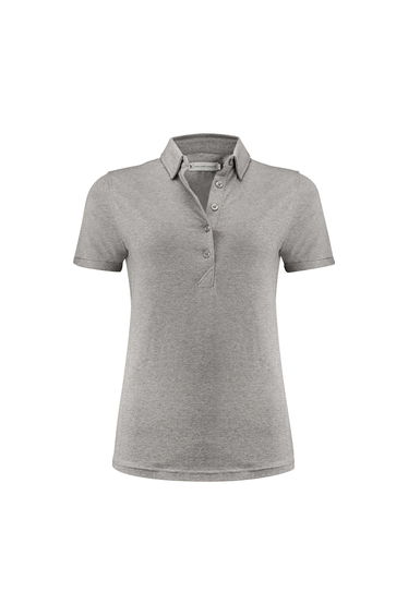 James Harvest Womens/Ladies American Supreme Polo Shirt - Grey Melange